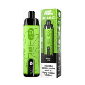 MAGIC LOVE 3MG - DRIP DOWN BOLD MAX DISPOSABLE 15000 PUFFS - Vapebeat