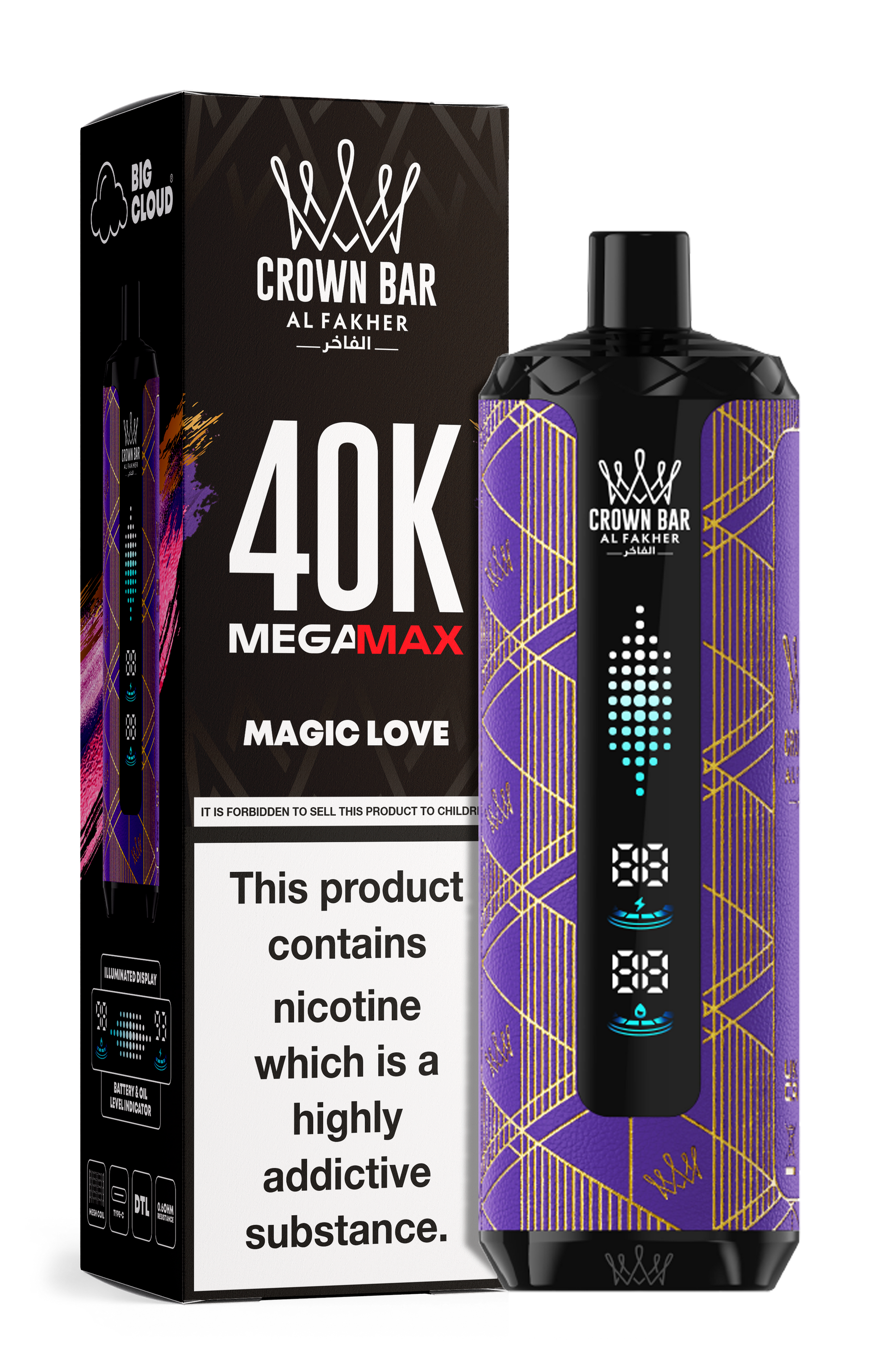 AL FAKHER MEGA MAX 40K CROWN BAR DISPOSABLE 6MG - Vapebeat