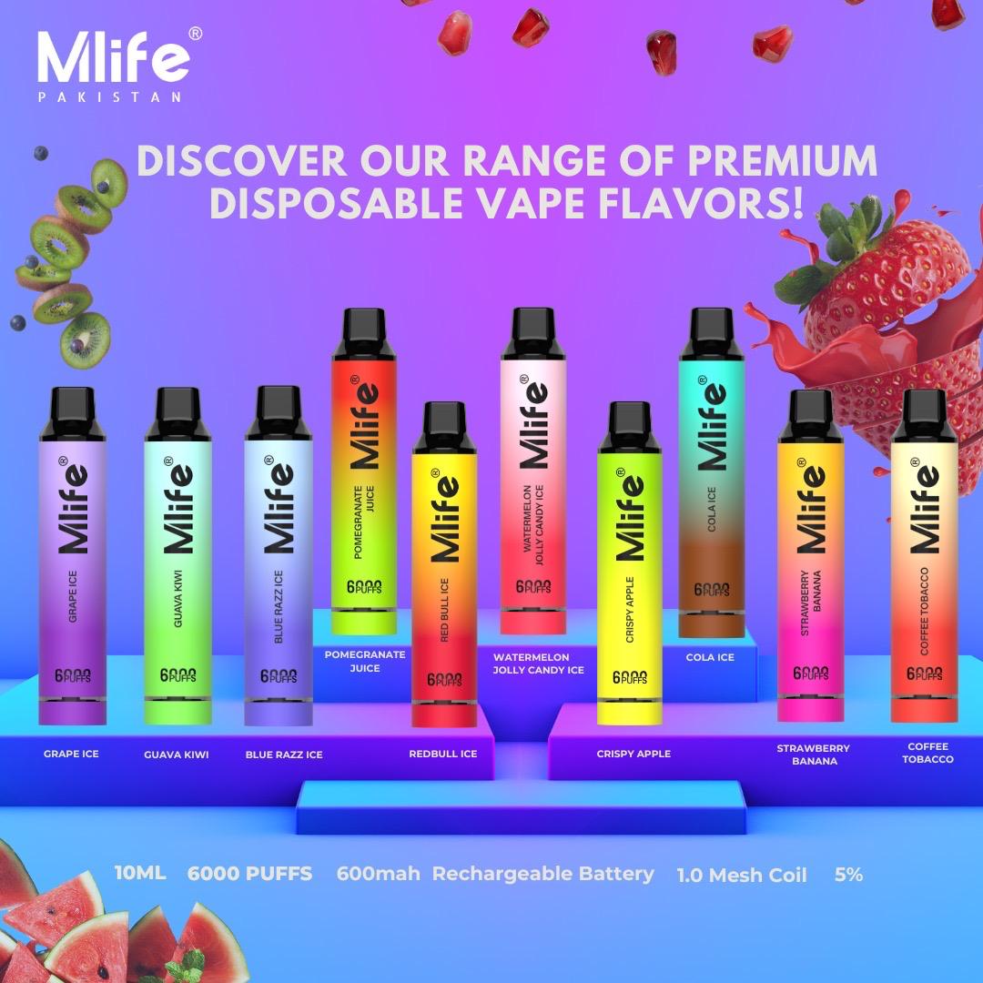 MLife Disposables 6000 Puffs 50mg at Best Price - Vapebeat