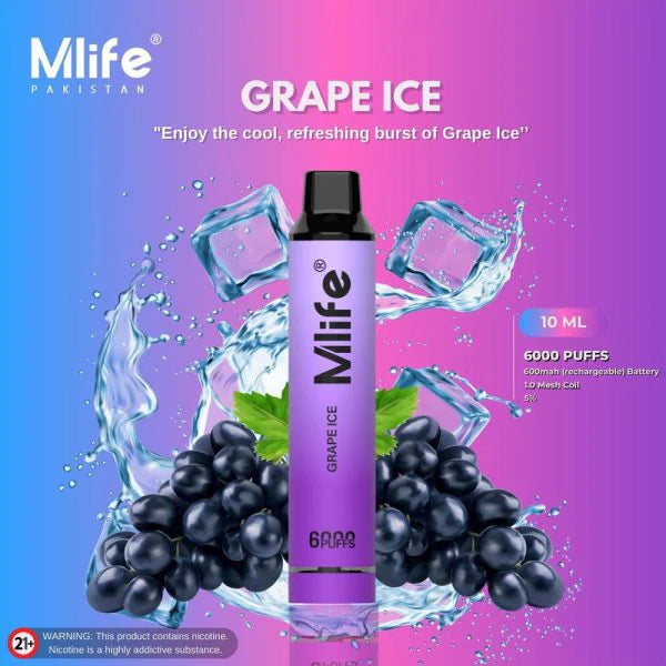 MLife Disposables 6000 Puffs 50mg at Best Price - Vapebeat