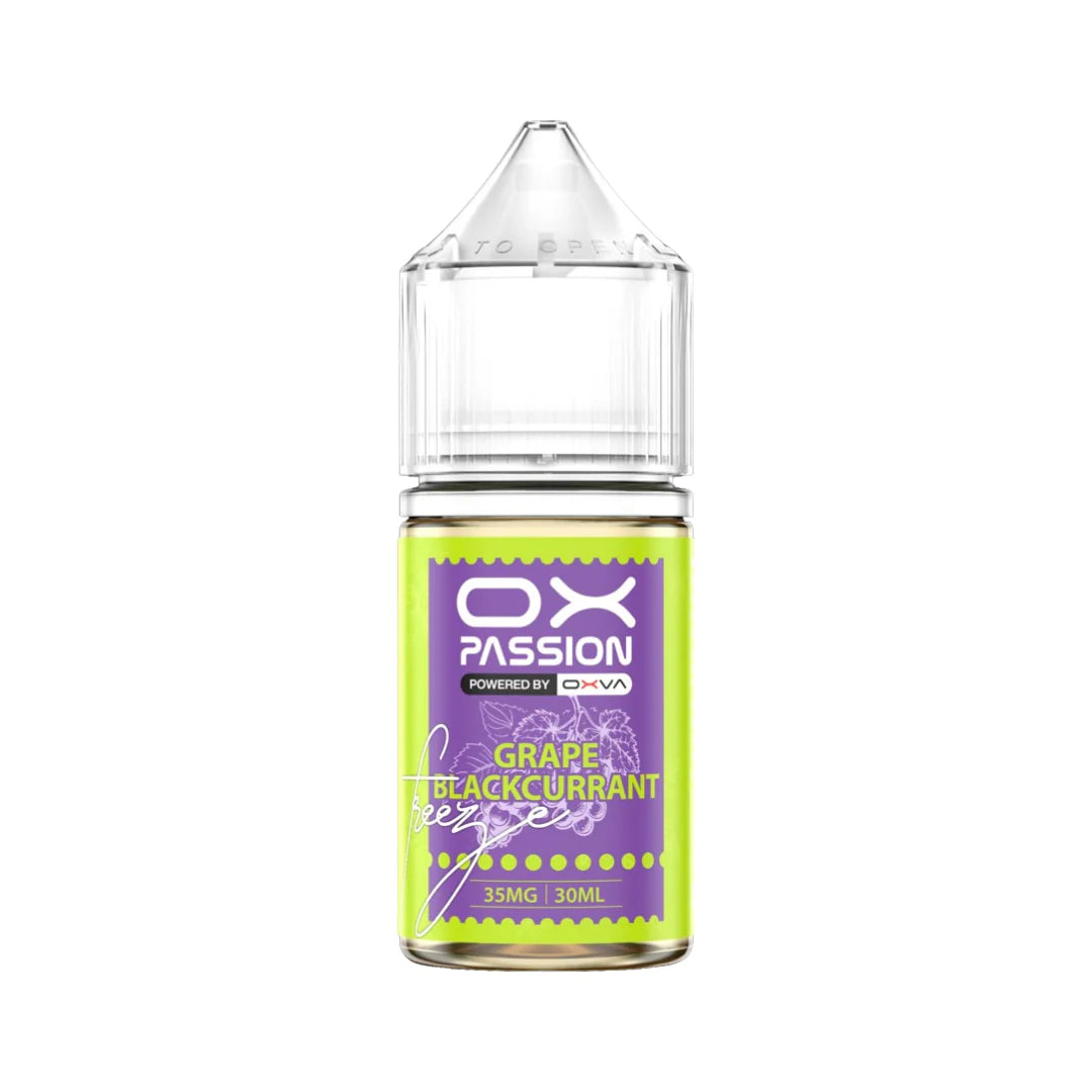 OX PASSION NIC SALT – GRAPE BLACKCURRANT FREEZE – 30ML - Vapebeat