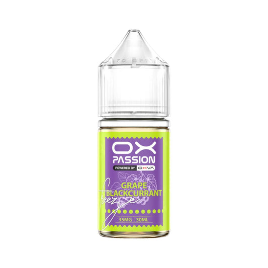 OX PASSION NIC SALT – GRAPE BLACKCURRANT FREEZE – 30ML - Vapebeat