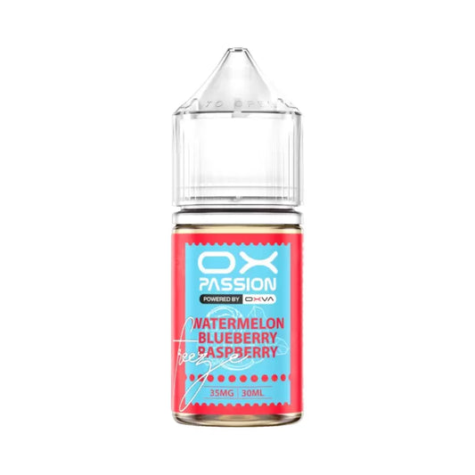 OX PASSION NIC SALT – WATERMELON BLUEBERRY RASPBERRY FREEZE – 30ML - Vapebeat