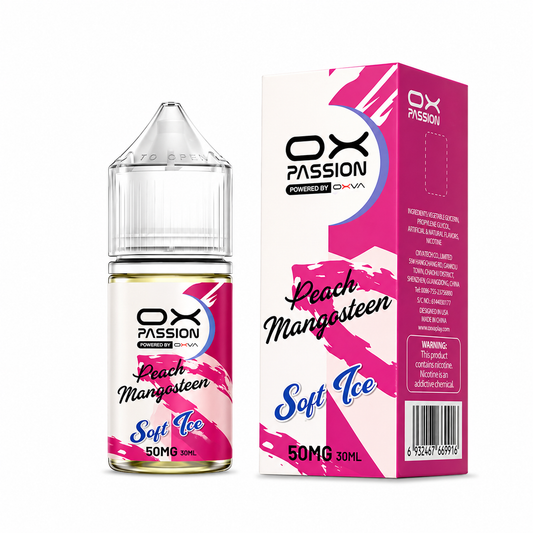 PEACH MANGOSTEEN   ICE     30ML   -   OX   PASSION   SOFT   ICE - Vapebeat