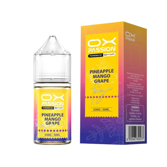PINEAPPLE   MANGO   GRAPE ICE  30ML-   OX   PASSION   SALT   BY   OXVA - MrVapora.pk