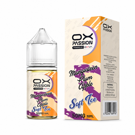 MANGOSTEEN PLUM APPLE  30ML   -   OX   PASSION   SOFT   ICE - Vapebeat