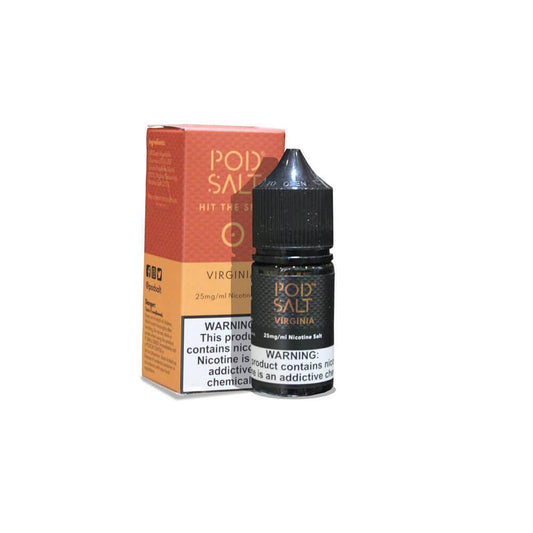 POD SALT - VIRGINA SALT NIC E-LIQUID - 25MG - 30ML - Vapebeat