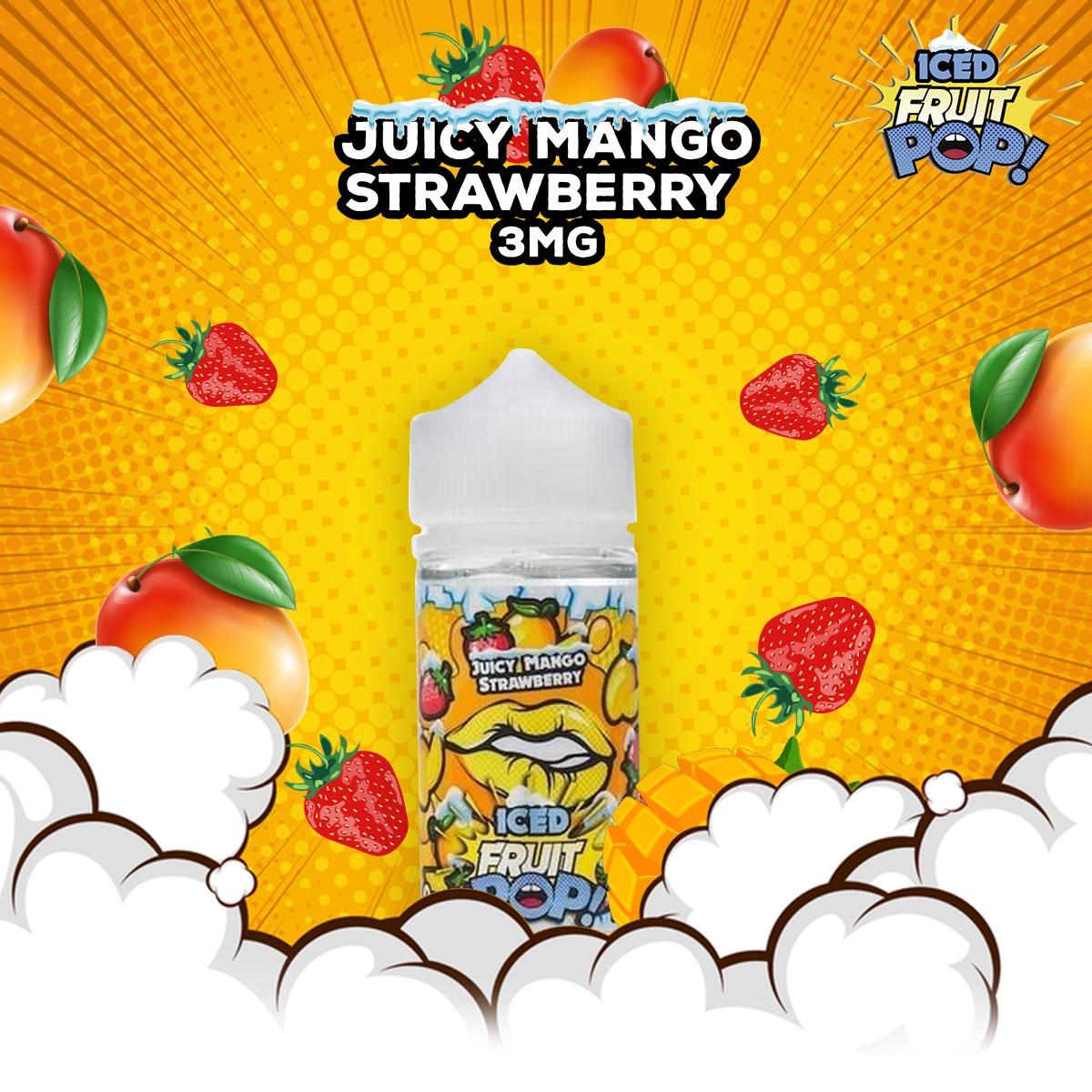 POP VAPORS - JUICY MANGO STRAWEBRRY 3MG 100ML - Vapebeat