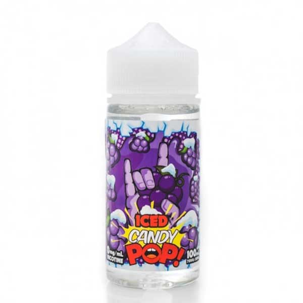 POP VAPORS – GRAPE ICED E- LIQUID- 100ML