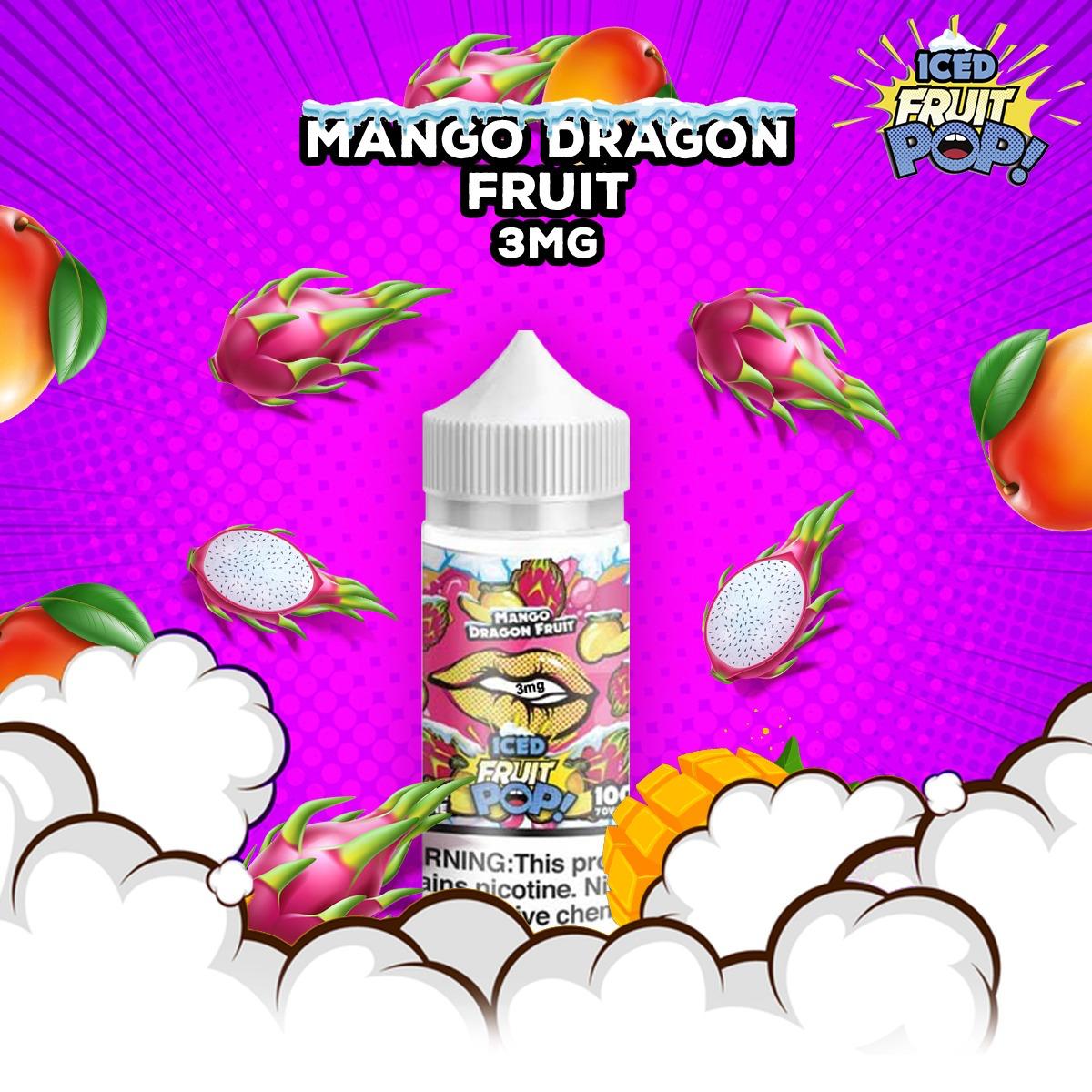 POPVAPORS - MANGO DRAGON FRUIT ICED 3MG - 100ML - Vapebeat