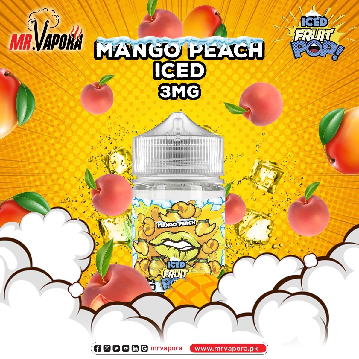 POPVAPORS - MANGO PEACH E-LIQUID 3MG - 100ML - Vapebeat
