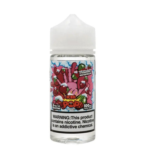 POPVAPRS - STRAWBERRY WATERMELON ICED 6MG 100ML - Vapebeat