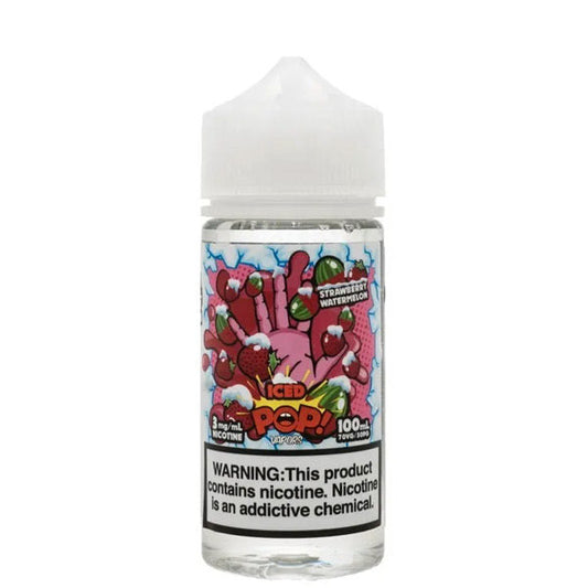 POPVAPRS - STRAWBERRY WATERMELON ICED 6MG 100ML - Vapebeat