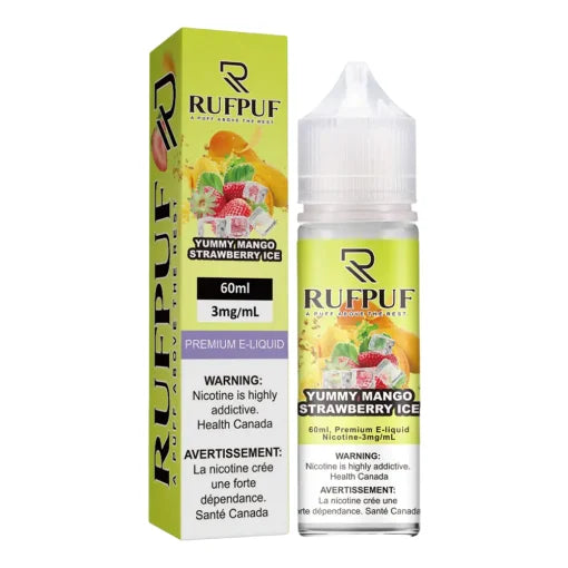 RUFPUF YUMMY MANGO STRAWBERRY ICE 60ML - Vapebeat
