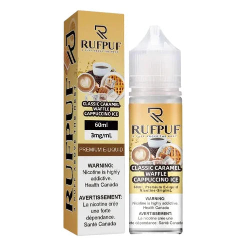 RufPuf Classic Caramel Waffle Cappuccino Ice – 60ml - Vapebeat