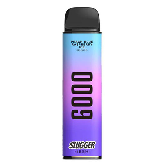 SLUGGER DISPOSABLE PEACH BLUE RASPBERRY ICE 6000 PUFFS 40MG - Vapebeat