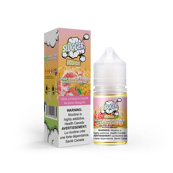 SLUGGER KNOCKOUT MAD MANGO PEACH WATERMELON 20 MG 30ML - Vapebeat