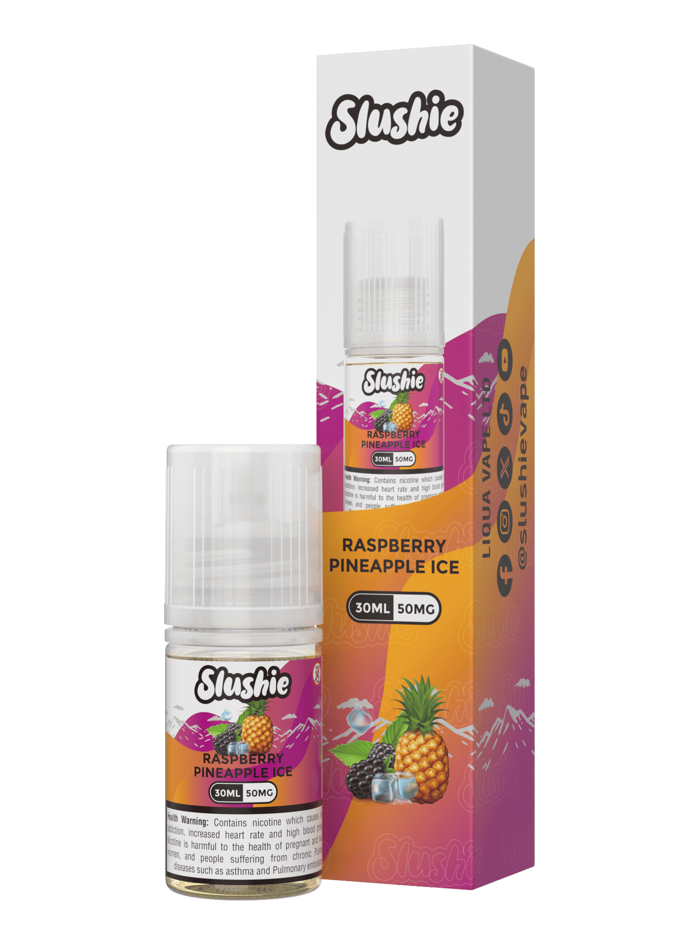 SLUSHIE - Raspberry Pineapple 30ML - Vapebeat