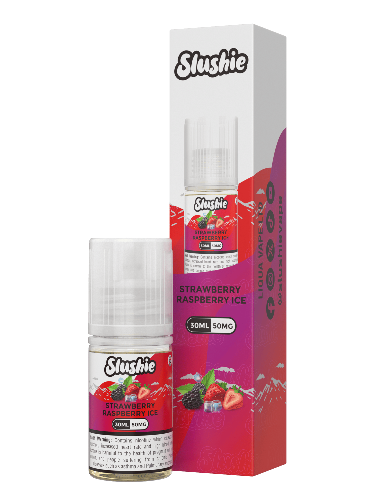 SLUSHIE -Strawberry Raspberry Ice 30ML - Vapebeat