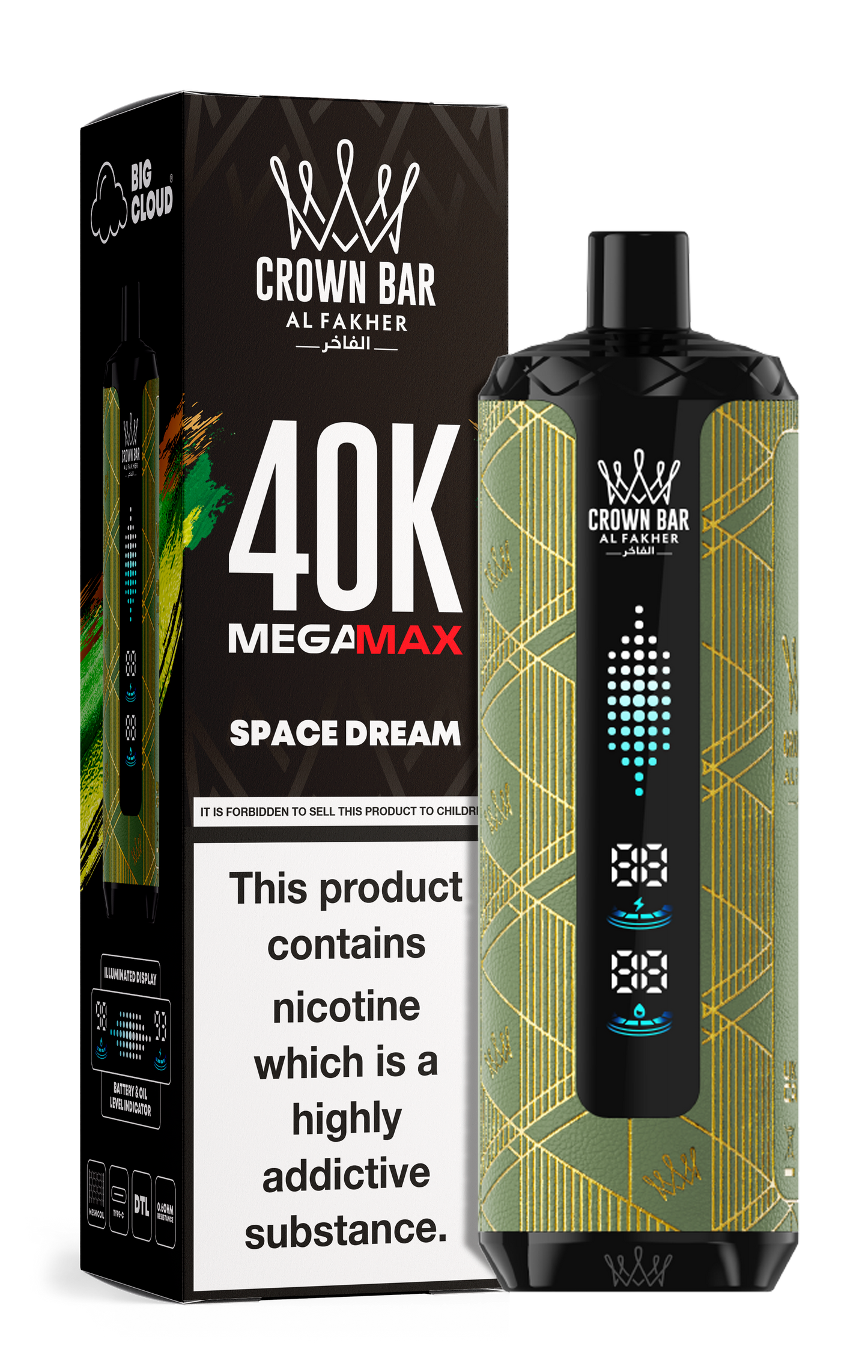 AL FAKHER MEGA MAX 40K CROWN BAR DISPOSABLE 6MG - Vapebeat