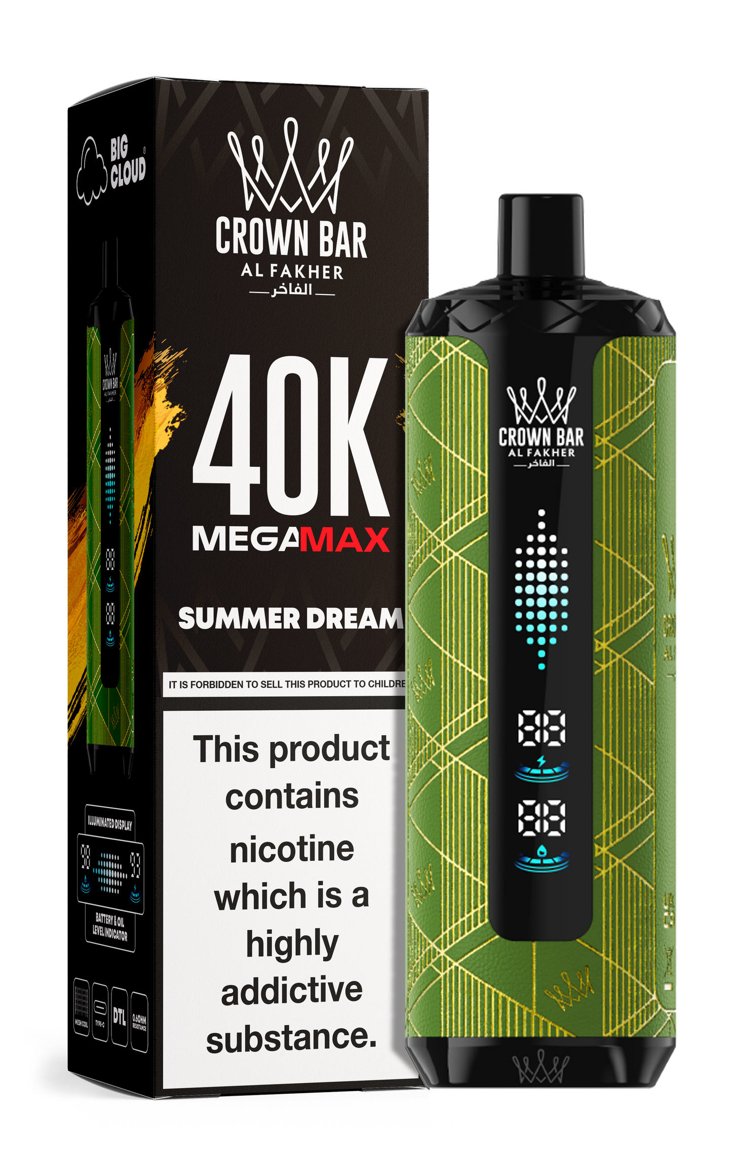 AL FAKHER MEGA MAX 40K CROWN BAR DISPOSABLE 6MG - Vapebeat