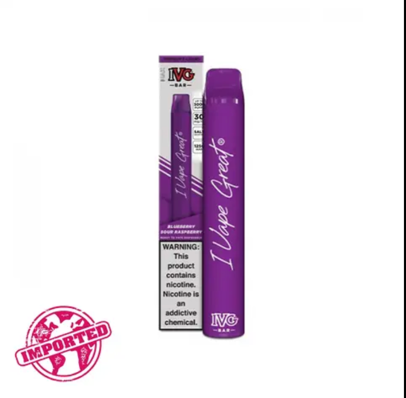 IVG BAR DISPOSABLE 3% 3000 PUFFS