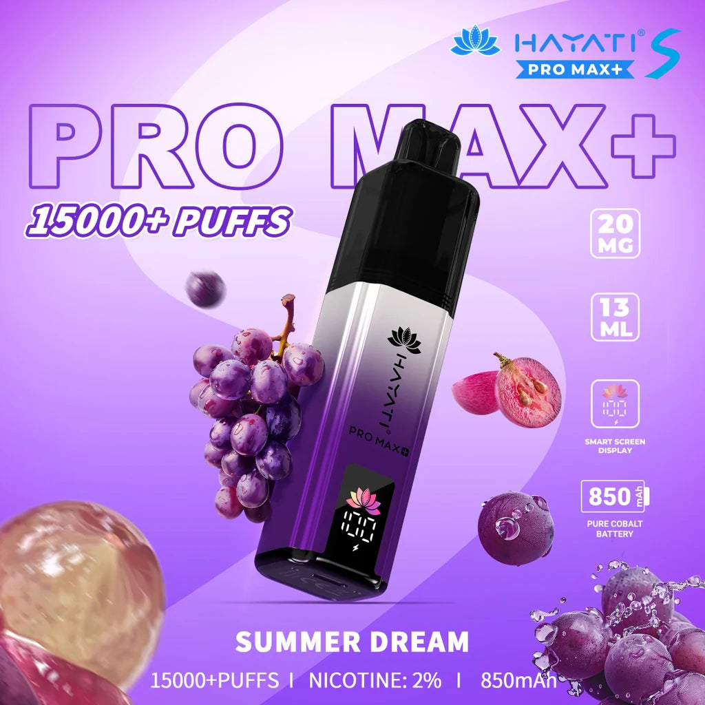 HAYATI PRO MAX S+ 15000 PUFFS DISPOSABLE