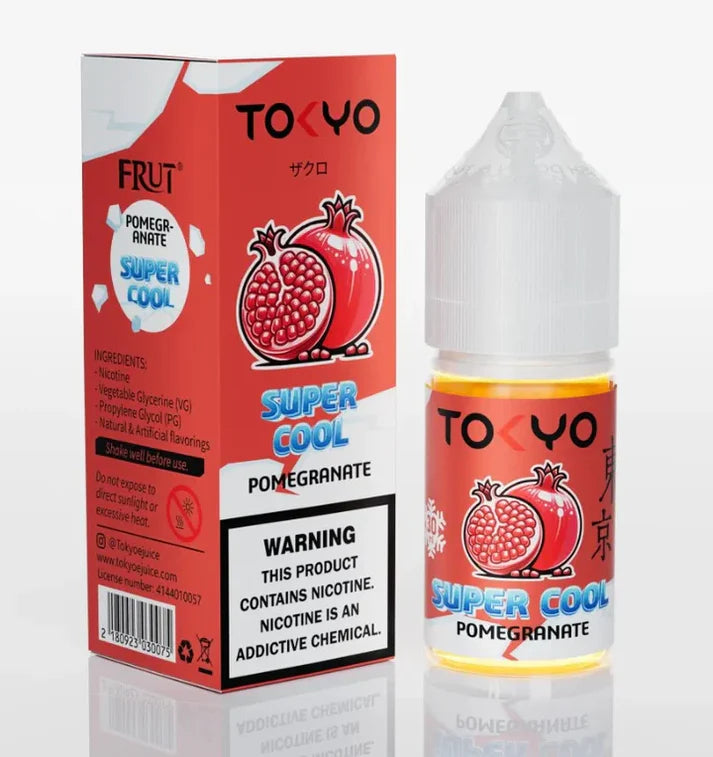 TOKYO SUPER COOL POMEGRANATE ICE SALTNIC 35MG,50MG - 30ML - Vapebeat