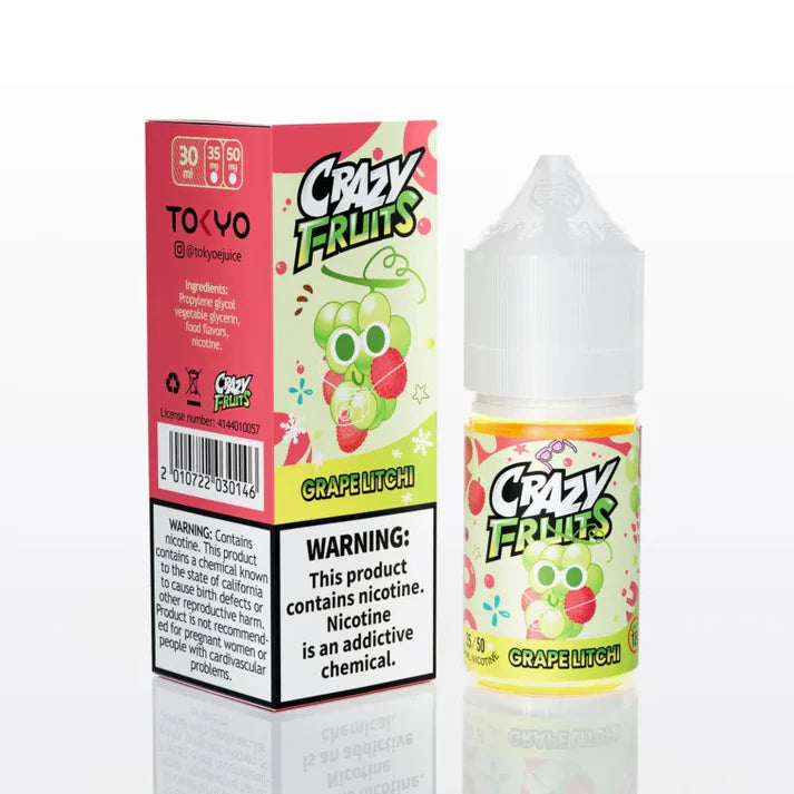 Tokyo Crazy Fruits Grape Lychee  35mg,50mg - 30ML - Vapebeat