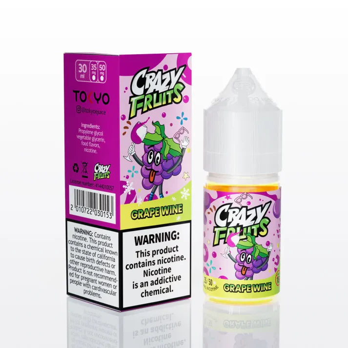 Tokyo Crazy Fruits Grape Wine  35mg,50mg - 30ML - Vapebeat