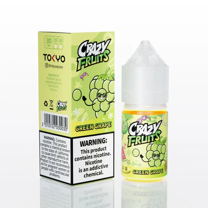 Tokyo Crazy Fruits Green Grape  35MG,50MG - 30ML - Vapebeat