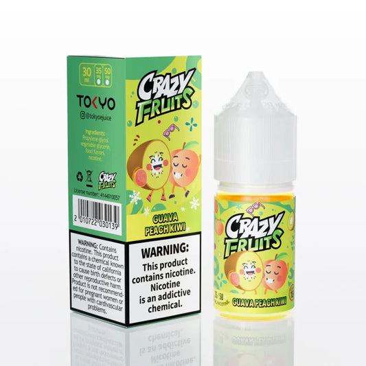 Tokyo Crazy Fruits Guava Peach Kiwi 35MG,50MG 30ML - Vapebeat
