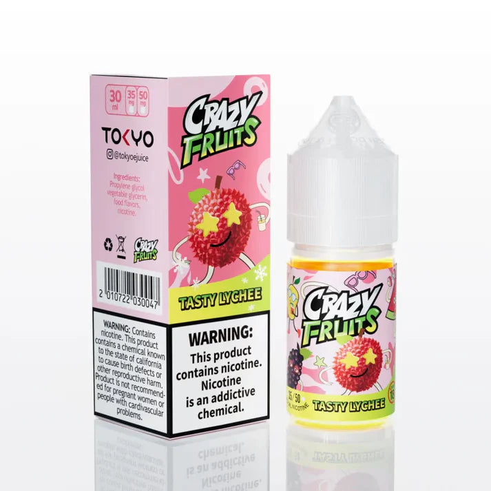 Tokyo Crazy Fruits Tasty Lychee 35MG,50MG 30ML - Vapebeat