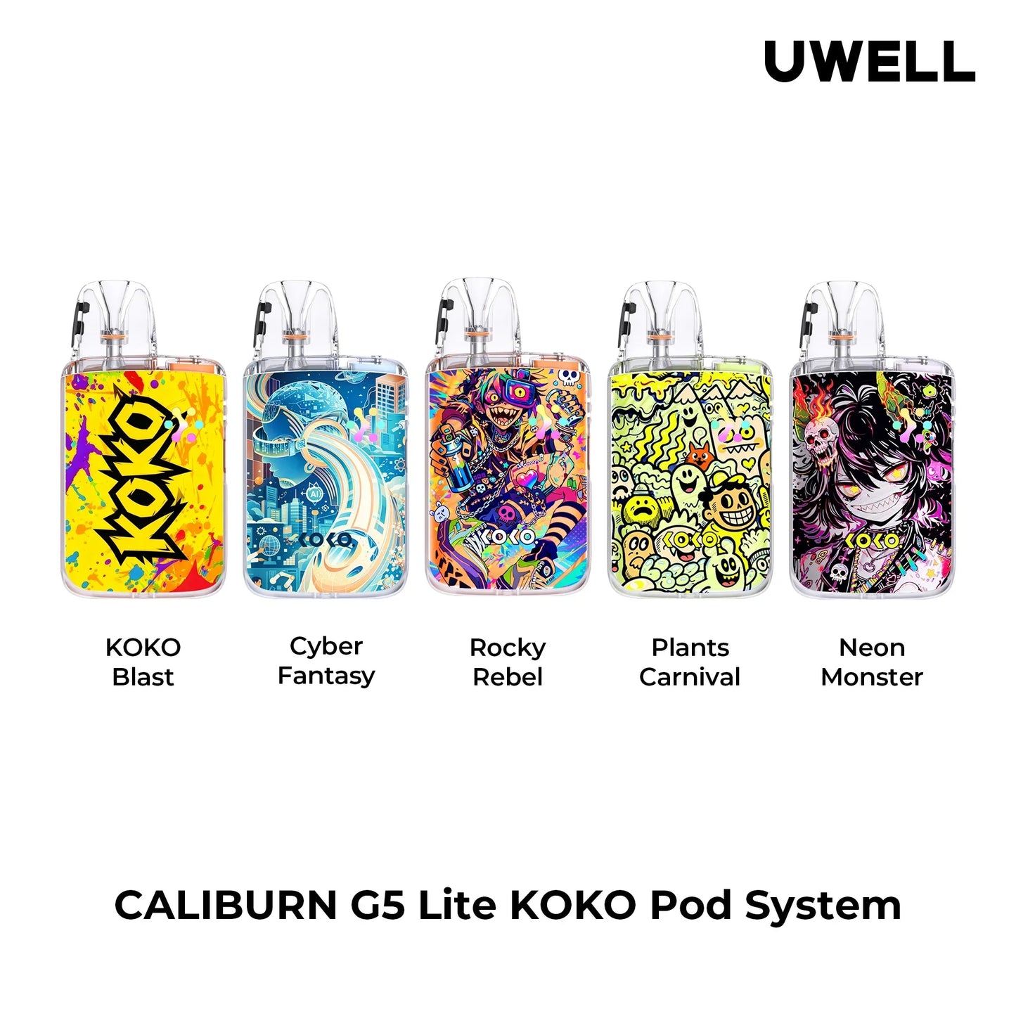 UWELL CALIBURN G5 LITE KOKO POD KIT - G5 LITE KOKO - MrVapora.pk
