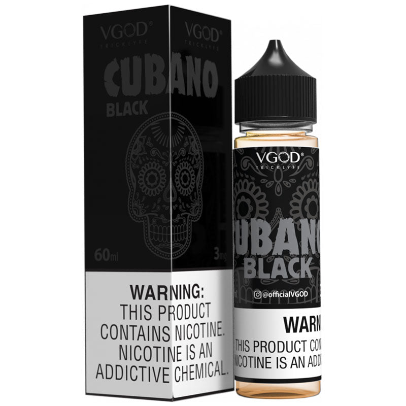VGOD CUBANO BLACK E-LIQUID 3 MG 60ML - Vapebeat