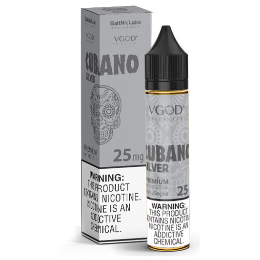 VGOD CUBANO SILVER SALT NIC E-LIQUID 25MG 30ML - Vapebeat