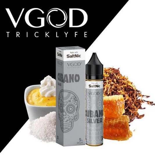 VGOD CUBANO SILVER SALT NIC E-LIQUID 50MG 30ML - Vapebeat