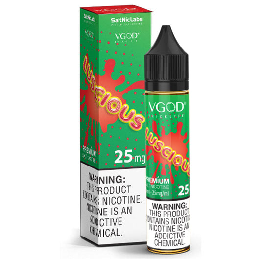 VGOD LUSCIOUS SALTNIC E-LIQUID - WATERMELON SPLASH 25 MG 30ML - Vapebeat
