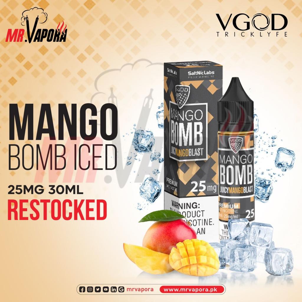VGOD MANGO BOMB ICED 25 MG 30ML - Vapebeat