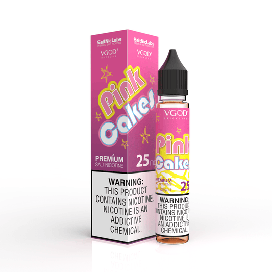 VGOD PINK CAKE SALT NIC E-LIQUID 25MG 30ML - Vapebeat