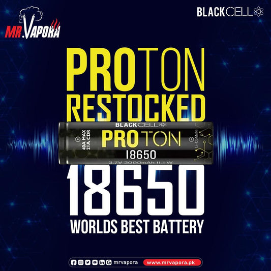 BLACKCELL PROTON 18650 BATTERY 3018MAH 40.2A 3.7V - Vapebeat