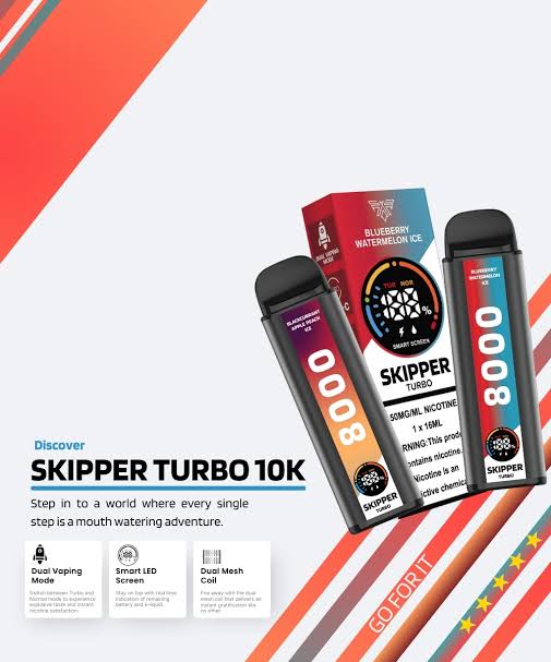 SKIPPER TURBO 10K DISPOSABLE 5% at Best Price