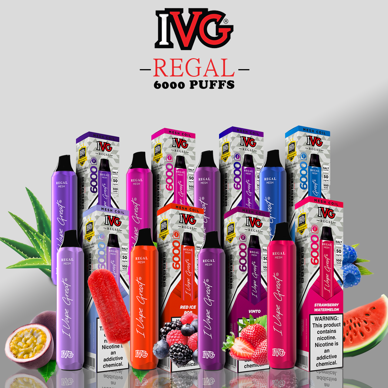 IVG REGAL DISPOSABLE 2% 6000 PUFFS - Vapebeat